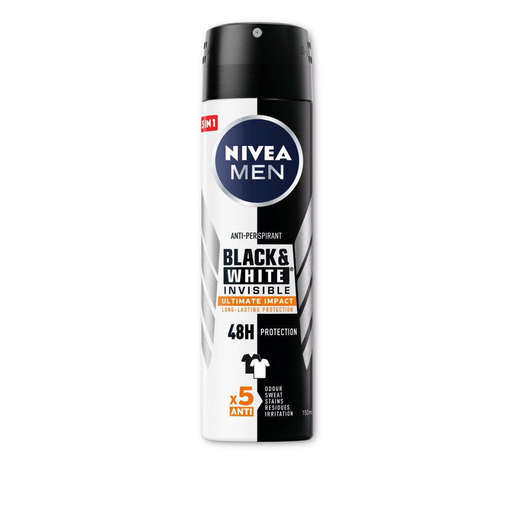 Nivea MEN Deo Спрей мъжки Invisible on Black & White Ultimate Impact