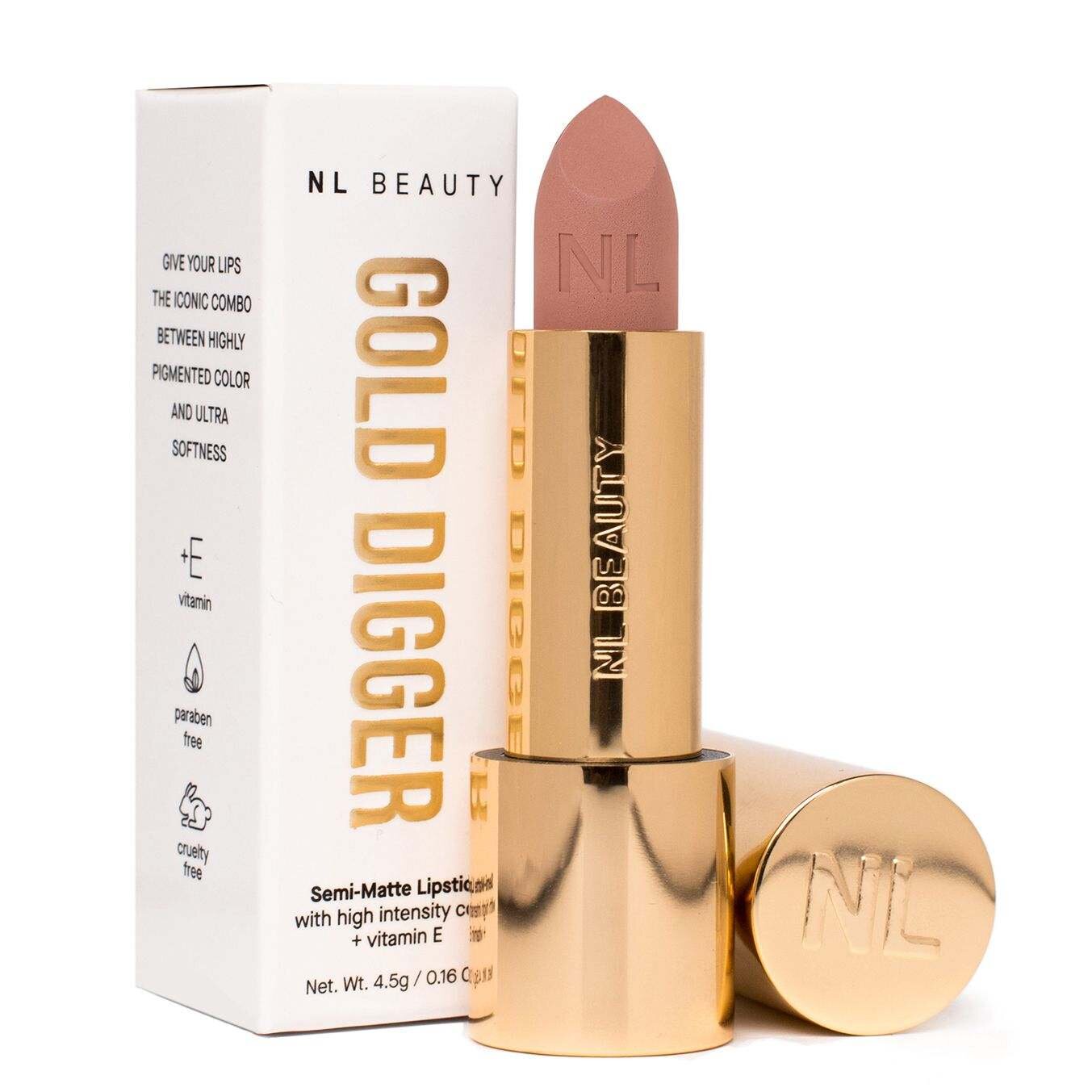 NL Beauty 06 - DREAM BIG Semi Matte Velvet Червило GOLD DIGGER