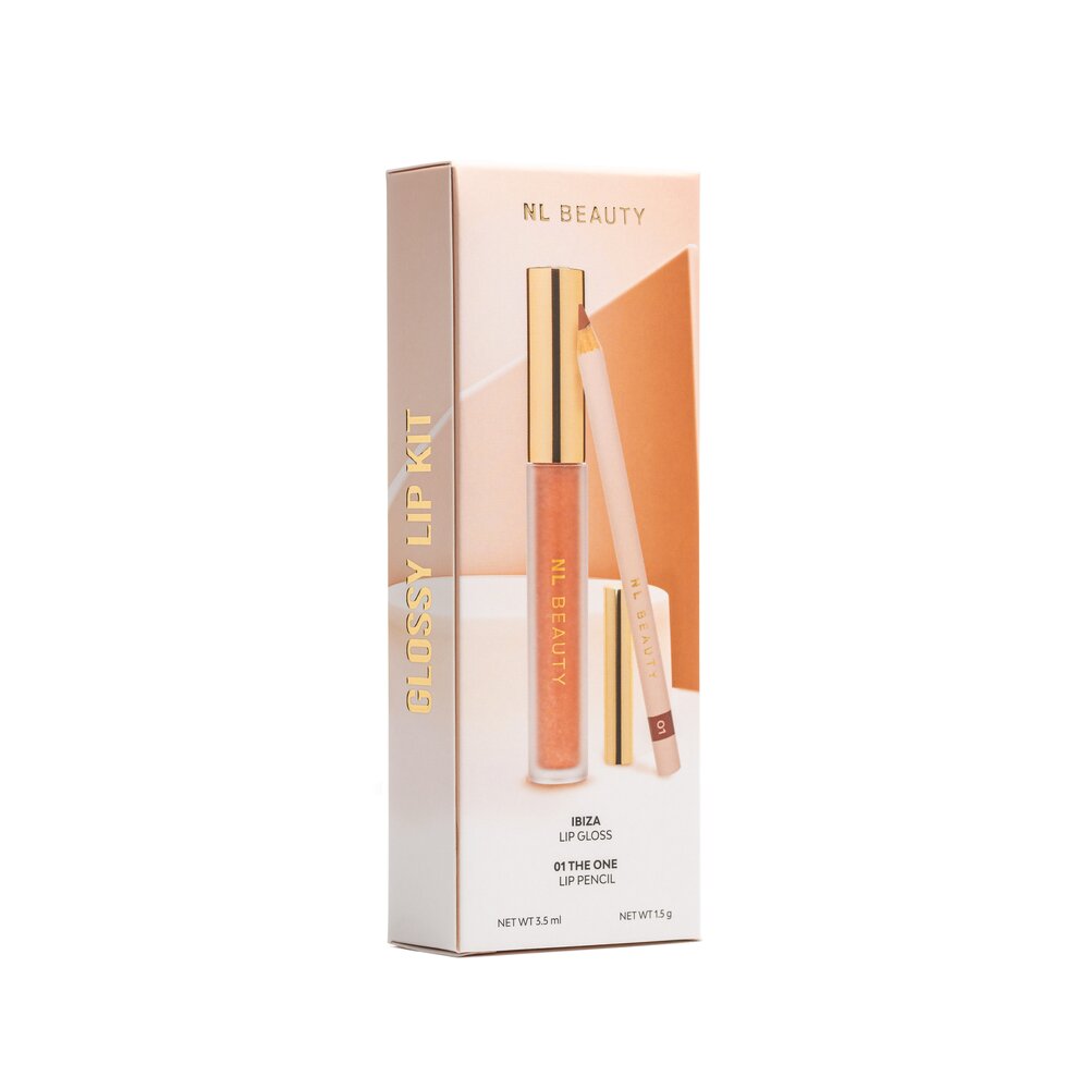 NL Beauty КОМПЛЕКТ Glossy Lip Kit - Ibiza + 01 The One