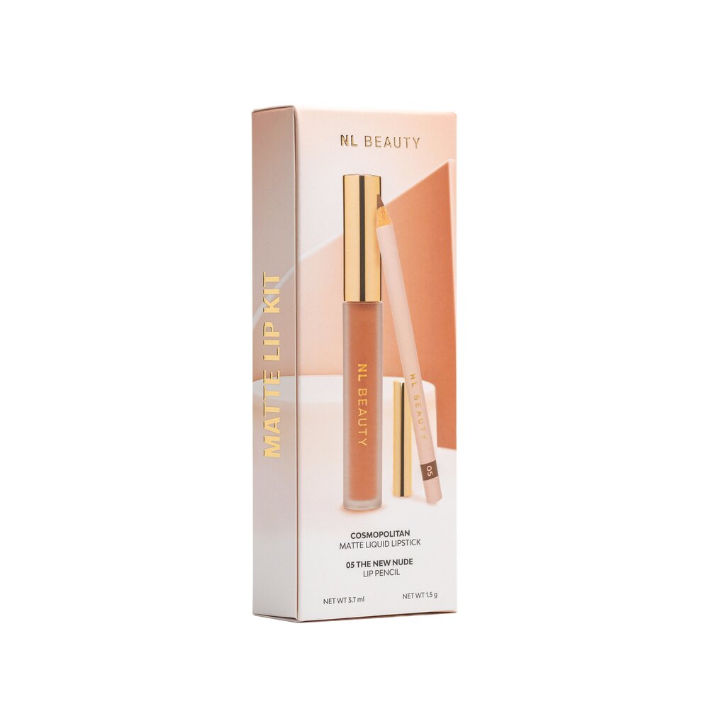 NL Beauty КОМПЛЕКТ Matte Lip Kit - Cosmopolitan + 05 The New Nude