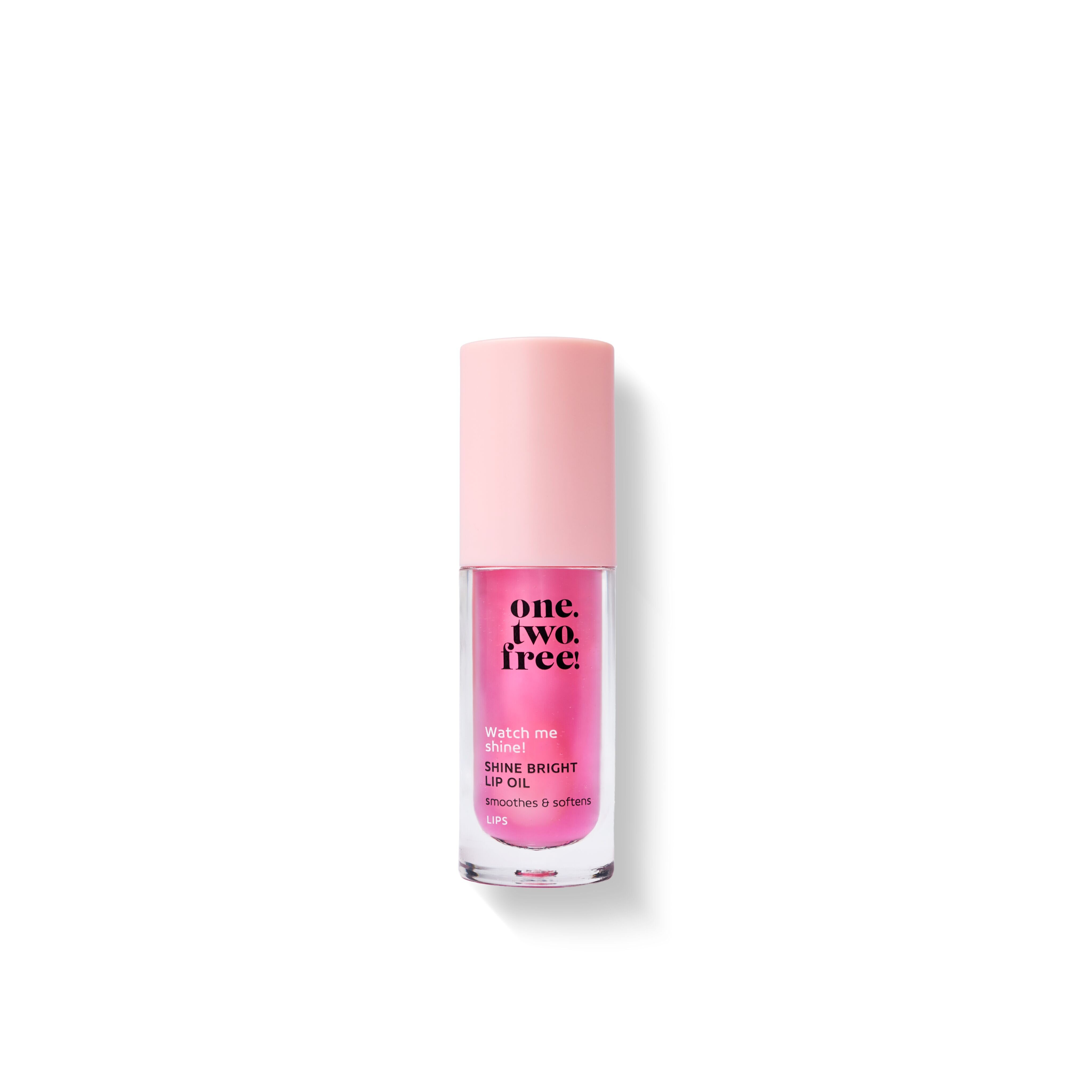 One.Two.Free ! Shine Bright Iconic Pink Lip Oil