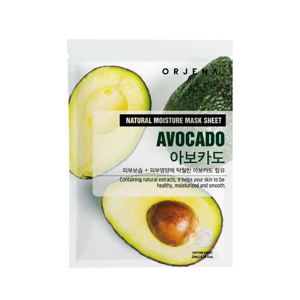 Orjena Natural Moisture Sheet Mask – Avocado