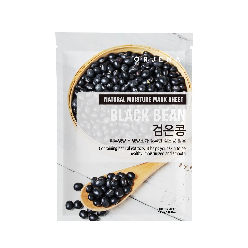 Orjena Natural Moisture Sheet Mask – Black Bean