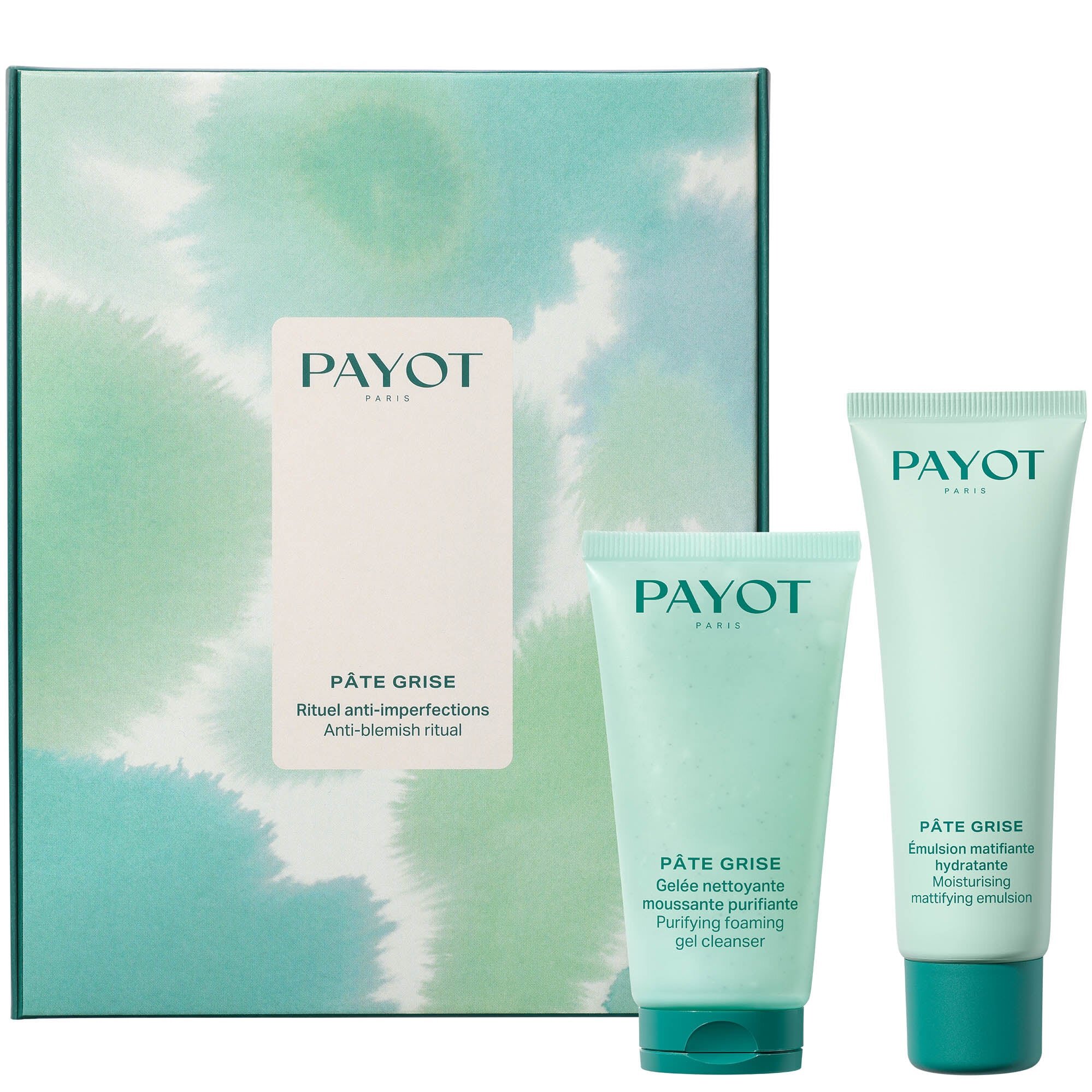 Payot КОМПЛЕКТ Pâte Grise Émulsion Matifiante Hydratante & Pâte Grise Gelée Nettoyante