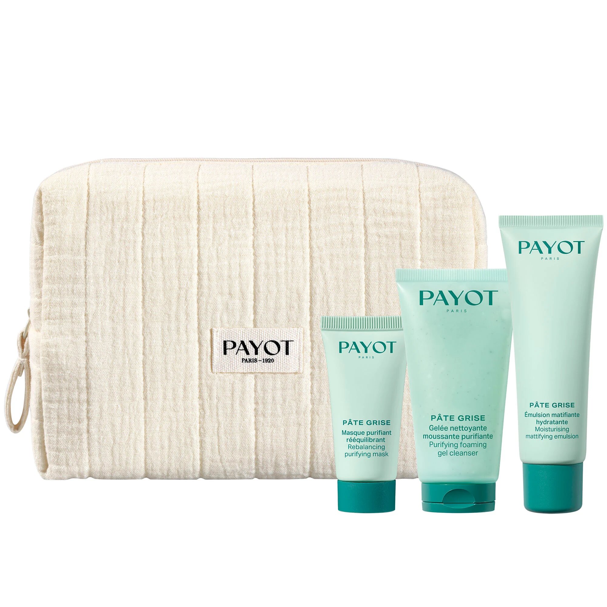 Payot КОМПЛЕКТ Pâte Grise Émulsion Matifiante Hydratante & Pâte Grise Gelée Nettoyante