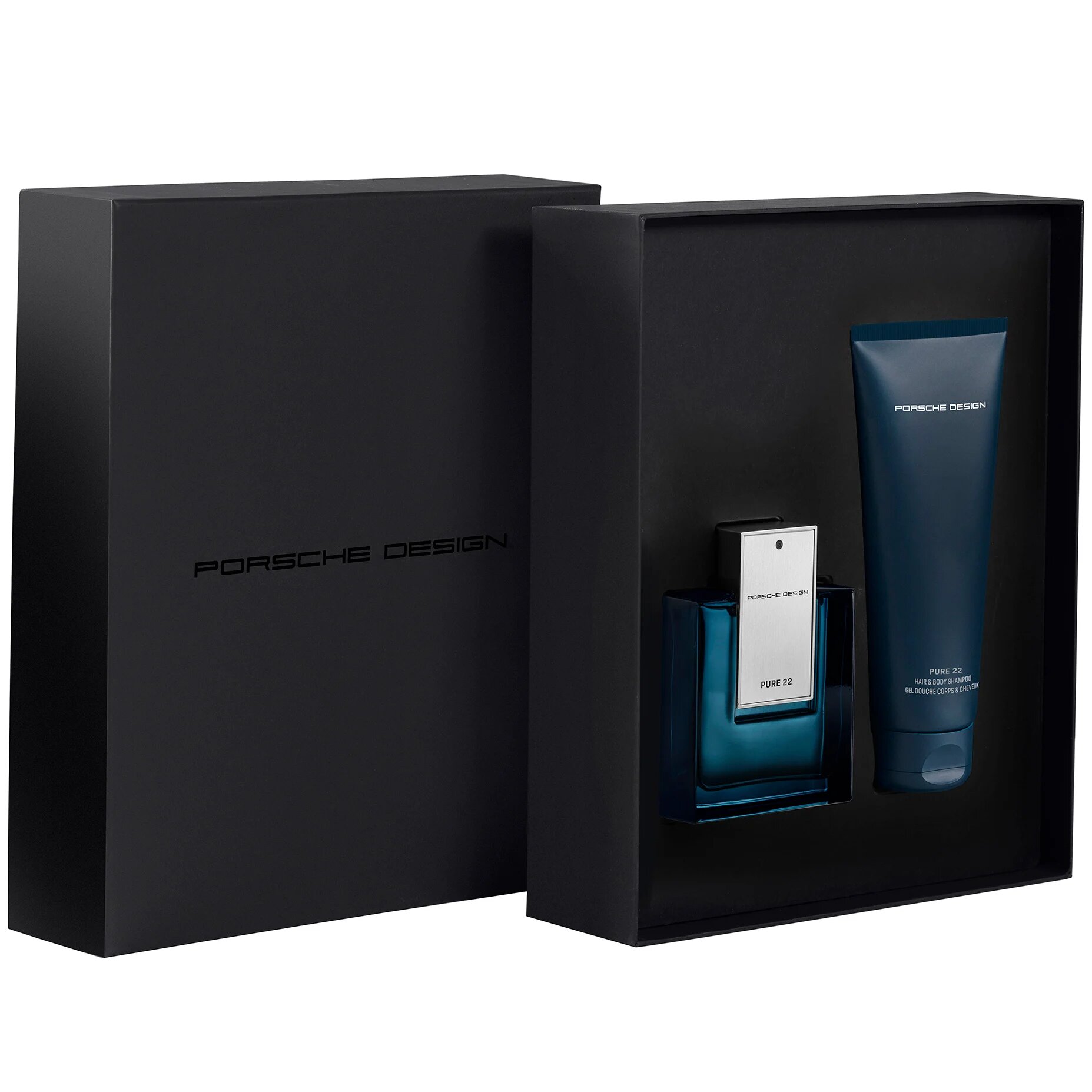 Porsche Design КОМПЛЕКТ Pure 22 Eau De Parfum + Hair & Body Shampoo
