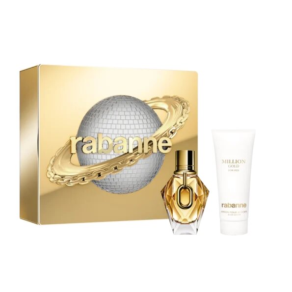 Rabanne КОМПЛЕКТ MILLION Gold For Her Edp + Body Lotion