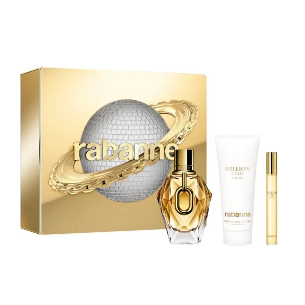 Rabanne КОМПЛЕКТ MILLION Gold For Her Edp + Body Lotion + Spray