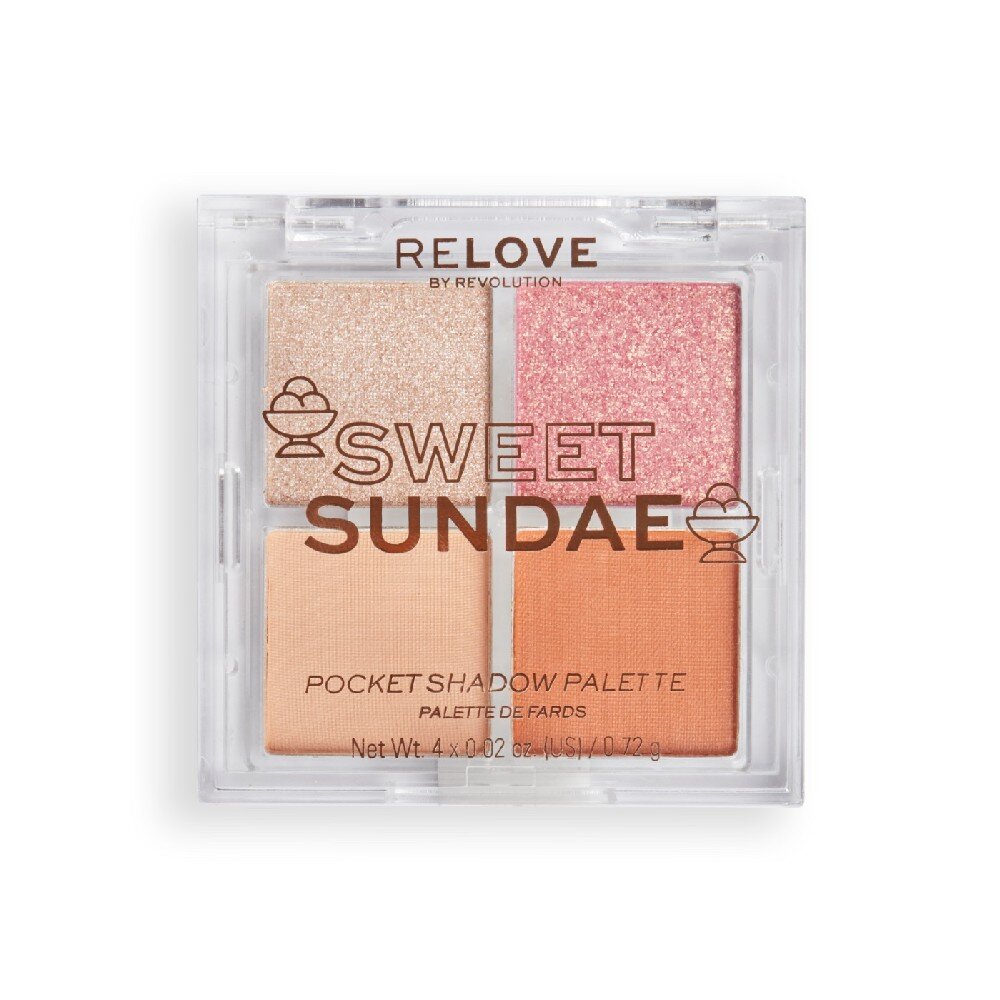 Revolution RELOVE By Relove Pocket Size Eyeshadow Palette Sweet Sundae