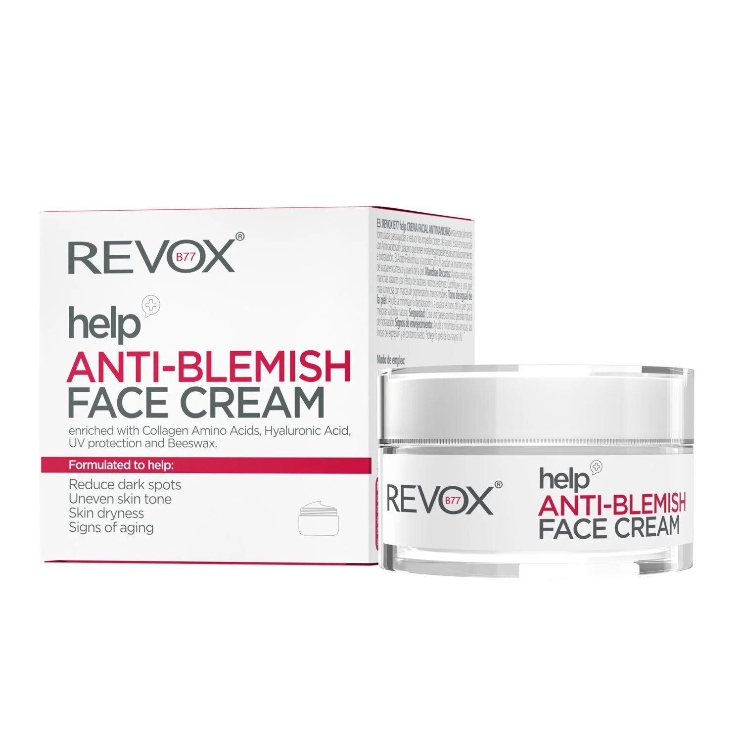 Revox Cosmetics REVOX B77 Help Крем За Лице Против Несъвършенства