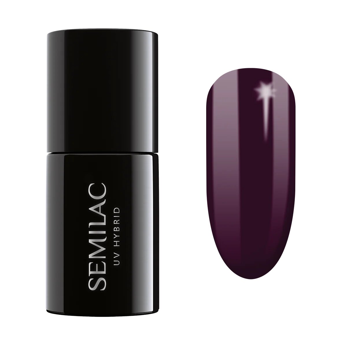 Semilac 099 Uv Gel Polish Dark Purple Wine