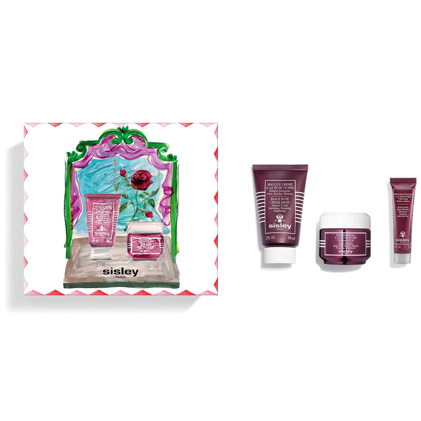 Sisley КОМПЛЕКТ Black Rose Skin Infusion Cream & Black Rose Cream Mask
