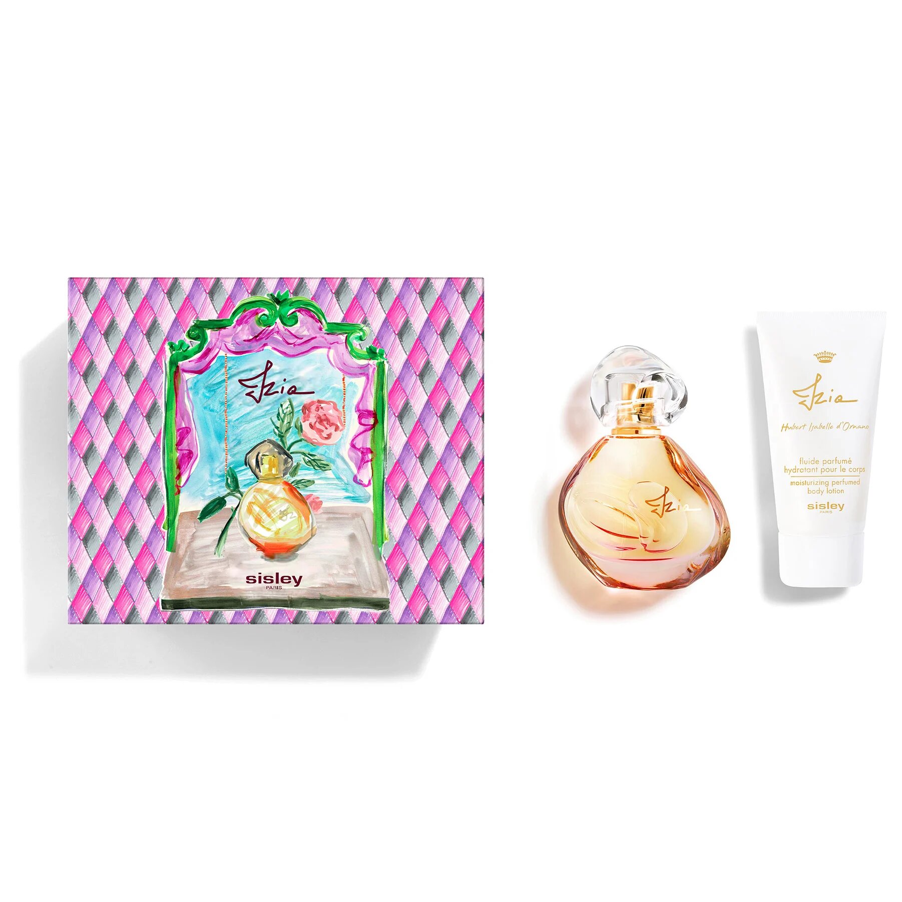 Sisley КОМПЛЕКТ Izia Edp & Izia Moisturizing Perfumed Body Lotion