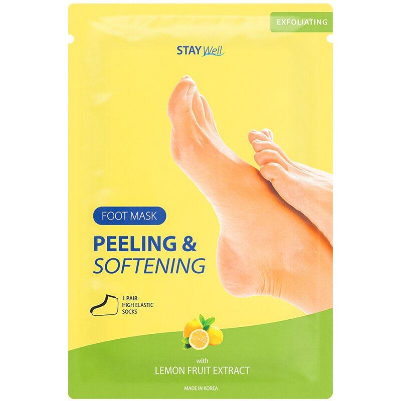 Stay Well Peeling & Softening Foot Mask LEMON