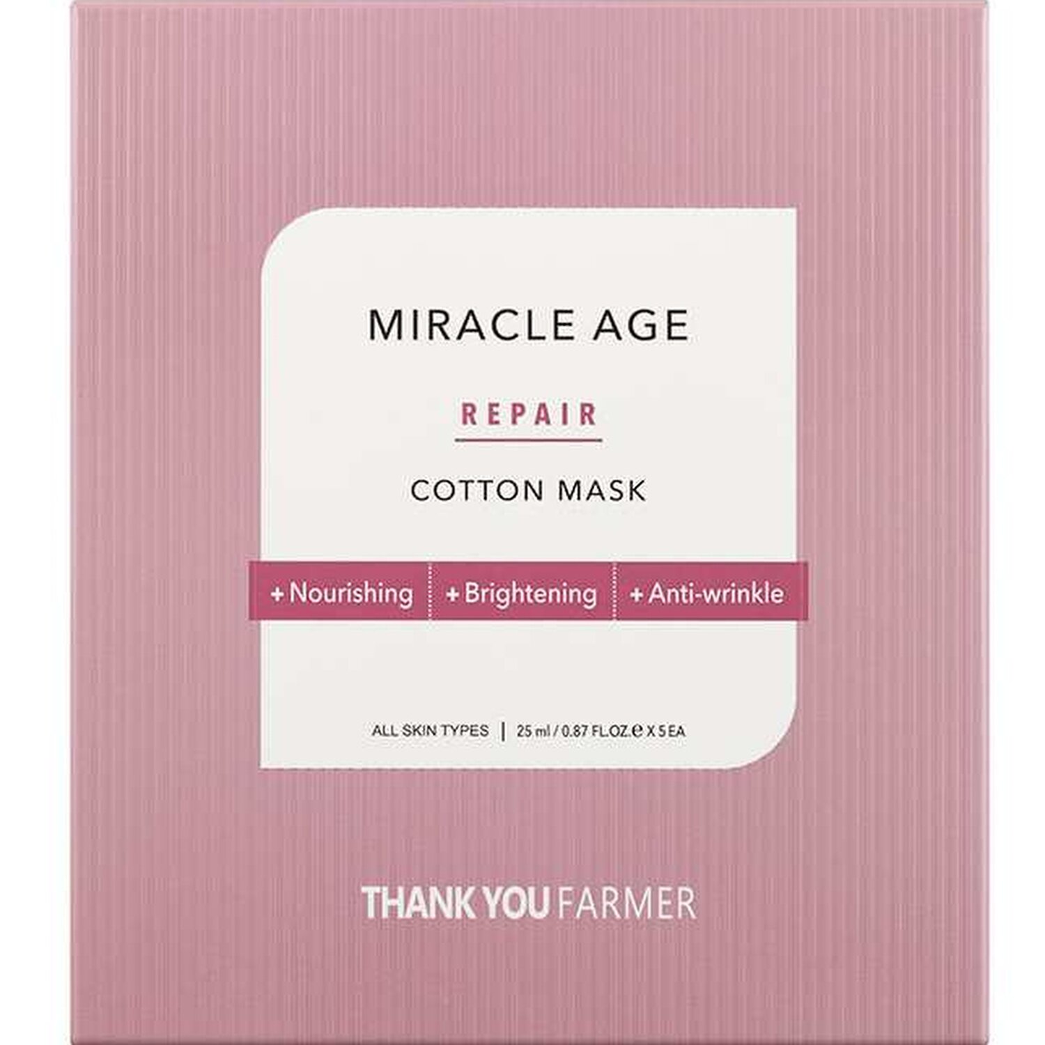 Thank You Farmer Miracle Age Repair Cotton Mask
