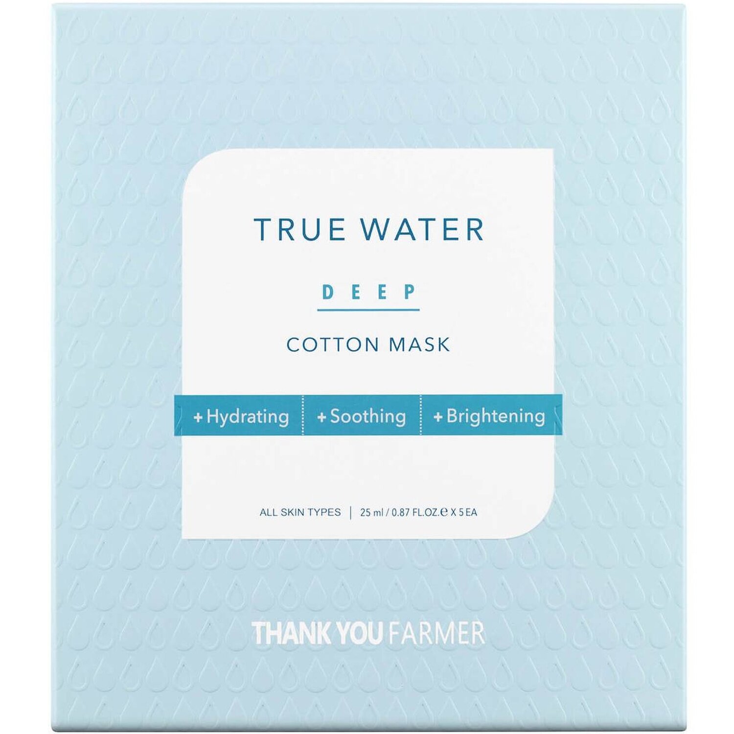 Thank You Farmer True Water Deep Cotton Mask