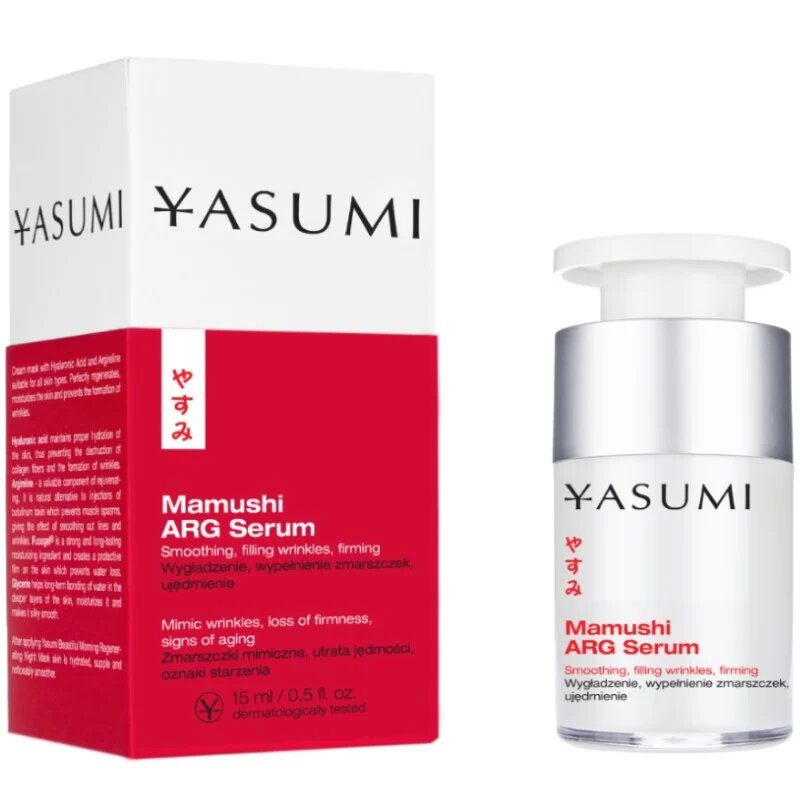 Yasumi MAMUSHI Serum with argireline that reduces mimic wrinkles