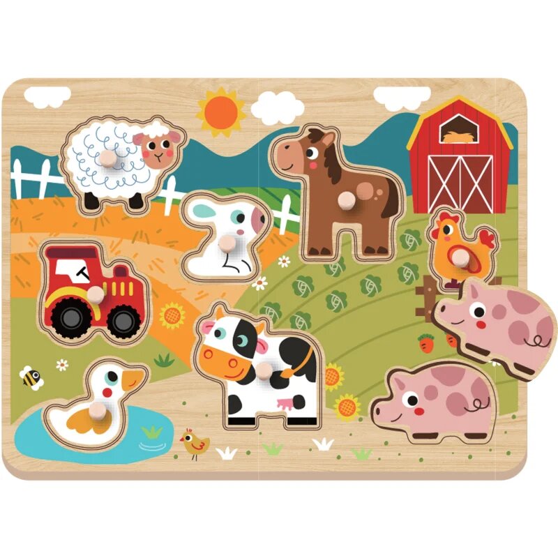 2Kids Toys Puzzle пъзел Farm 18m+ 9 бр.