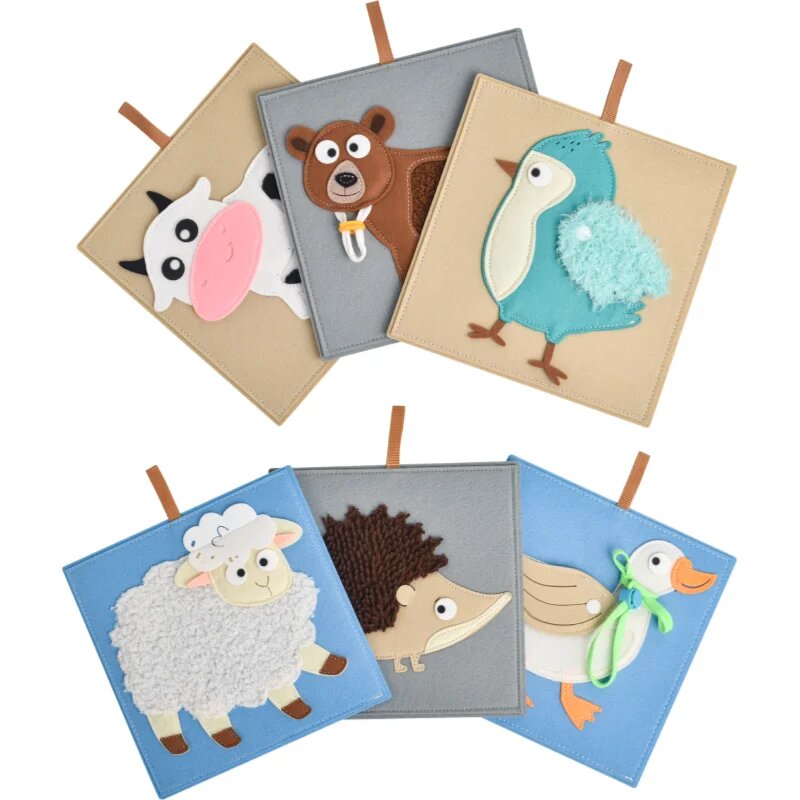 2Kids Toys Sensory Pictures Animals книжка с картинки 6 бр.