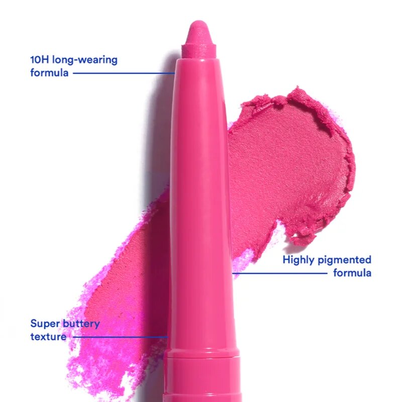 3ina The Automatic Lip Pencil молив-контур за устни цвят 371 - Electric Pink 0.35 гр.
