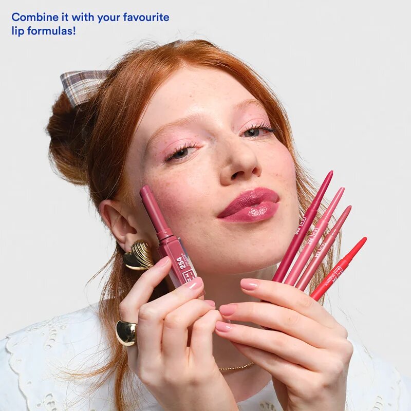 3ina The Automatic Lip Pencil молив-контур за устни цвят 371 - Electric Pink 0.35 гр.
