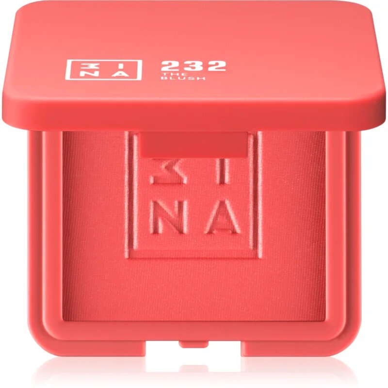 3ina The Blush компактен руж цвят 232 - Coral red matte 75 гр.