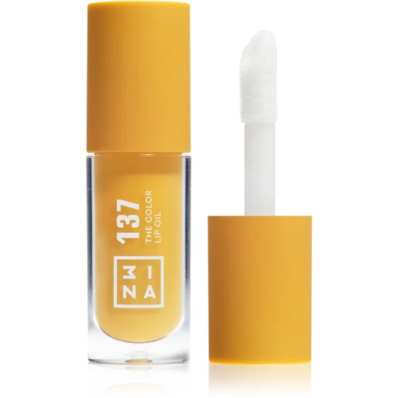 3ina The Color Lip Oil хидратиращо олио за устни цвят 137 - Bright honey yellow sheer 4 мл.