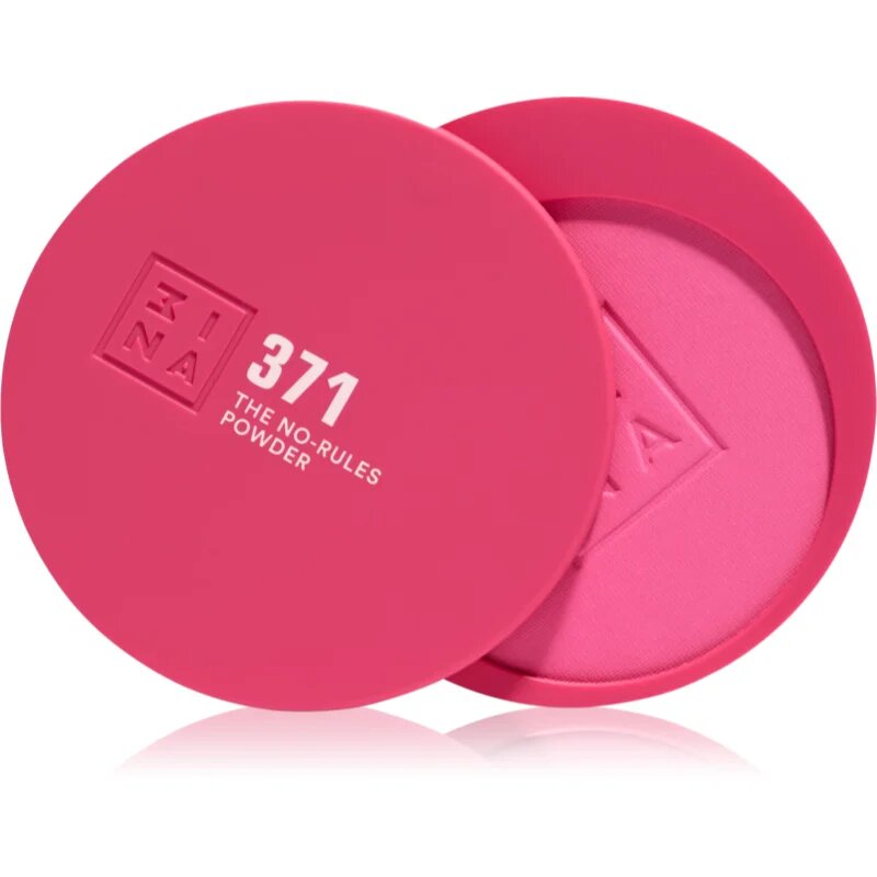 3ina The No-Rules Powder мултифункционален грим за очи устни и лице цвят 371 - Electric pink matte 8 гр.