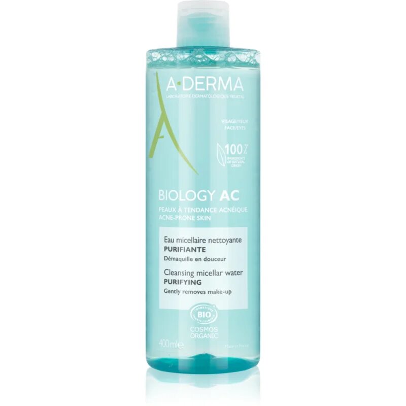 A-Derma Biology AC почистваща мицеларна вода 400 мл.