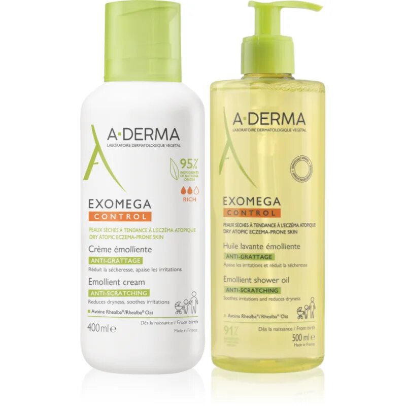 A-Derma Exomega комплект за суха атопична кожа