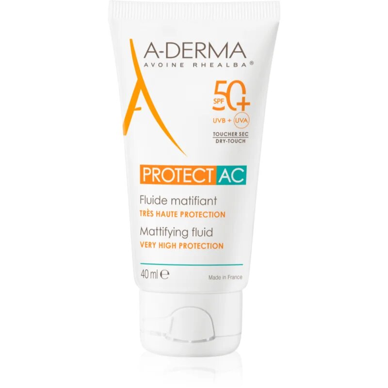 A-Derma Protect AC Mattifying Fluid матиращ флуид SPF 50+ 40 мл.