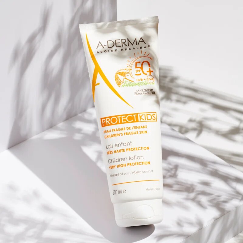 A-Derma Protect Kids Children Lotion защитно мляко за загар за деца SPF 50+ 250 мл.