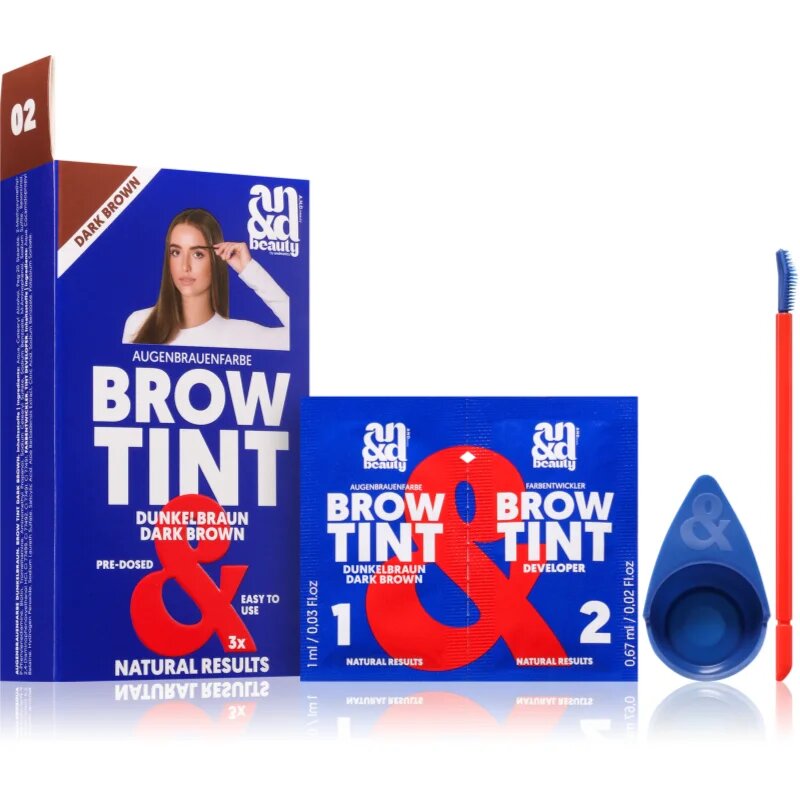 A.N.D. Beauty Brow Tint цвят за вежди цвят Dark Brown 3x1.67 мл.