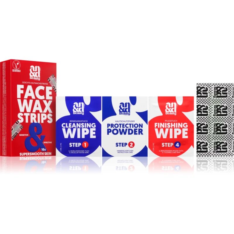 A.N.D. Beauty Wax Strips Face восъчни ленти за епилация за лице 10x2 бр.