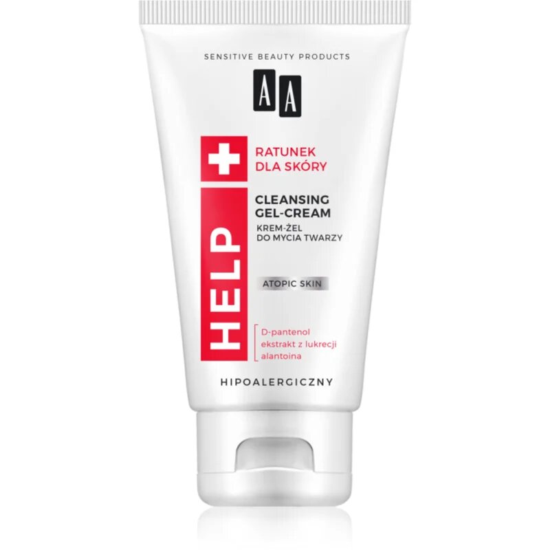 AA Cosmetics Help Atopic Skin почистващ крем-гел за суха атопична кожа без парфюм 150 мл.