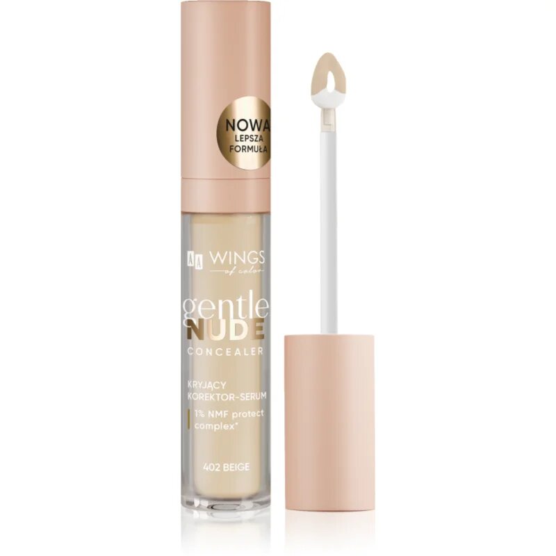 AA Wings of Color Gentle Nude Concealer течен коректор цвят 402 Beige 6.2 гр.
