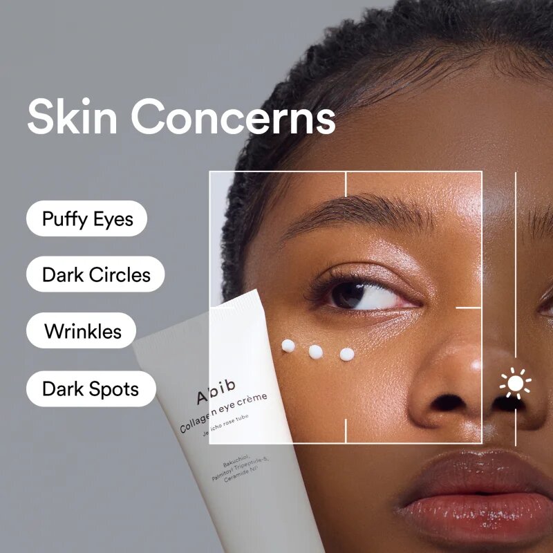 Abib Collagen Eye Crème Jericho Rose Tube лек крем за околоочната зона за подхранване и хидратация 30 мл.