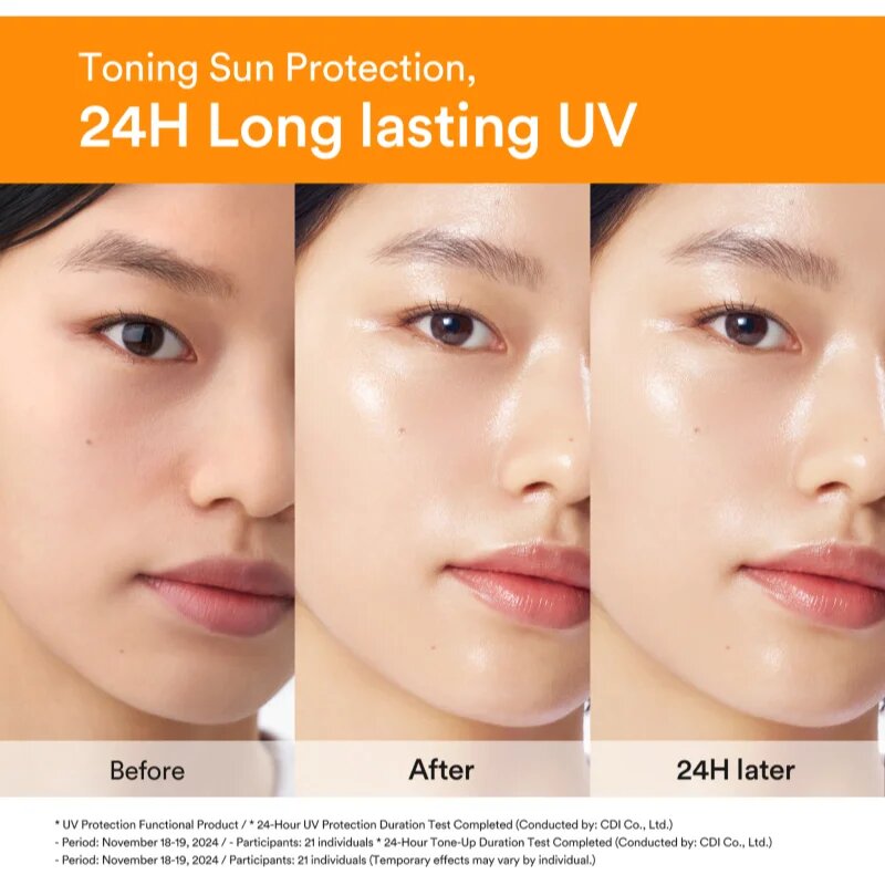 Abib Glutathiosome CC Sunscreen Toning Tube защитна тонирана течност за лице с озаряващ ефект SPF 50+ 50 мл.