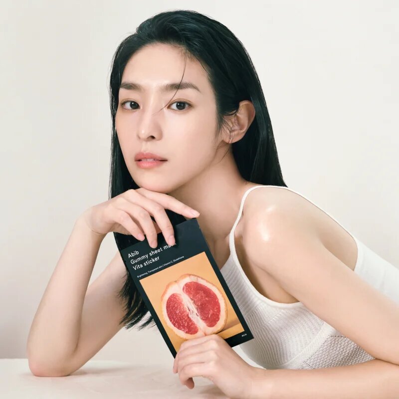 Abib Gummy Sheet Mask Vita Sticker озаряваща платнена маска с успокояващ ефект 27 мл.