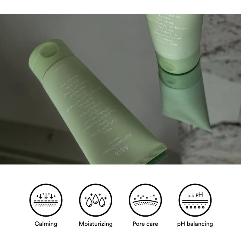 Abib Heartleaf Mild Foam Cleanser Успокояваща почистваща пяна за проблемна кожа акне 150 мл.