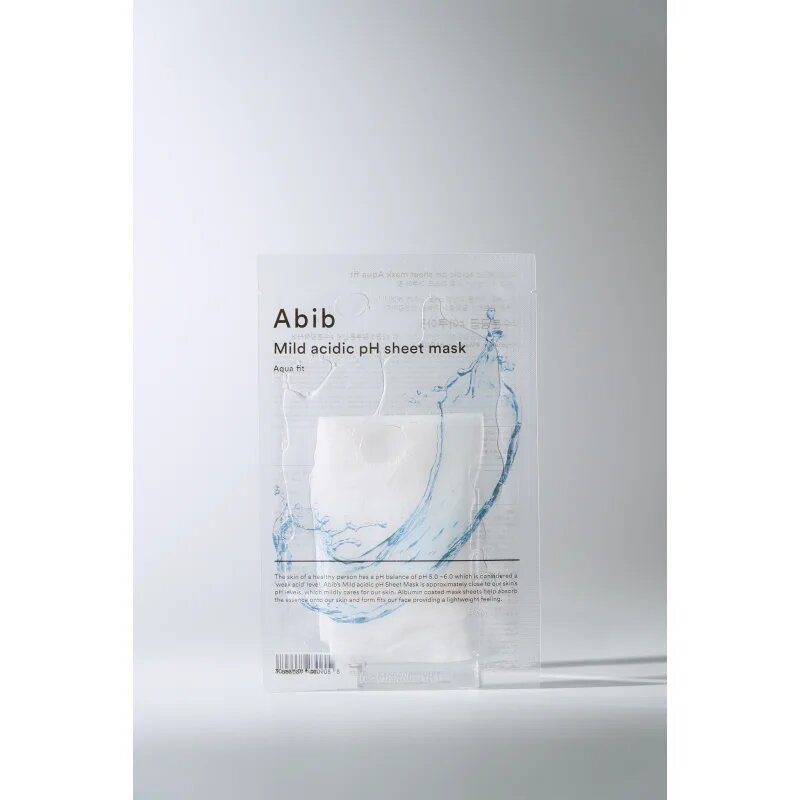 Abib Mild Acidic pH Sheet Mask Aqua Fit платнена маска за интензивна хидратация 30 мл.