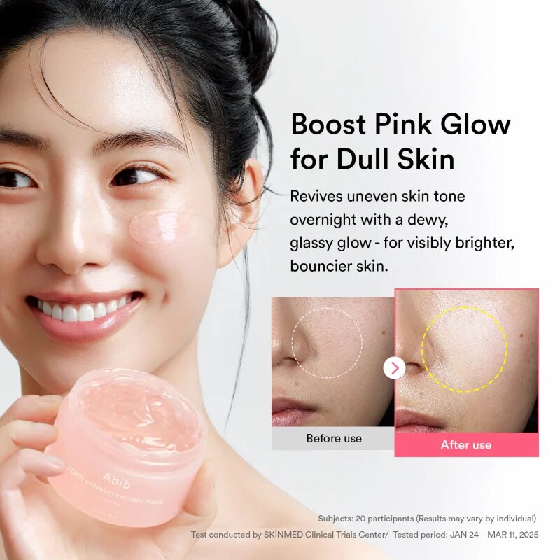 Abib PDRN Collagen Overnight Mask Firming Jelly стягаща нощна маска за лице с хидратиращ ефект 80 мл.