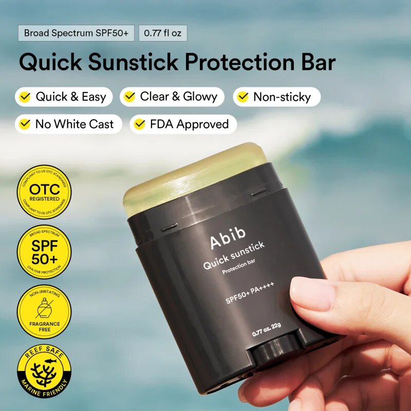 Abib Quick Sunstick Protection Bar слънцезащитен крем в стик с хидратиращ ефект SPF 50+ 22 гр.