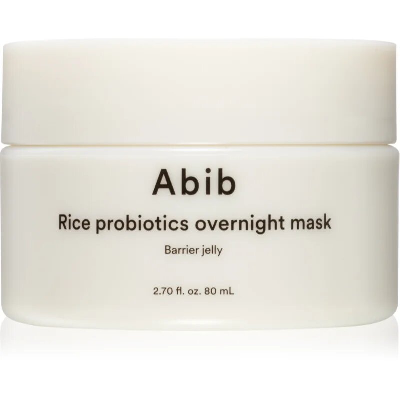 Abib Rice Probiotics Overnight Mask Barrier Jelly нощна маска за лице за интензивна хидратация 80 мл.