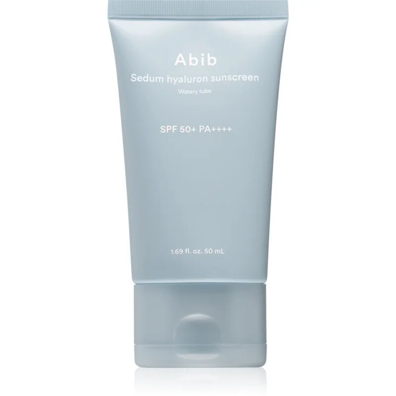 Abib Sedum Hyaluron Watery Tube Sunscreen слънцезащитен крем за лице с успокояващ ефект SPF 50+ 50 мл.