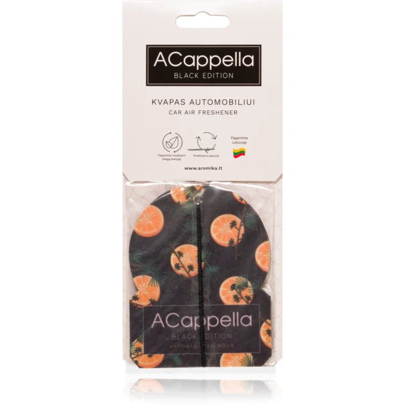 ACappella Black Edition Vetiver ароматизатор за въздух 1 бр.