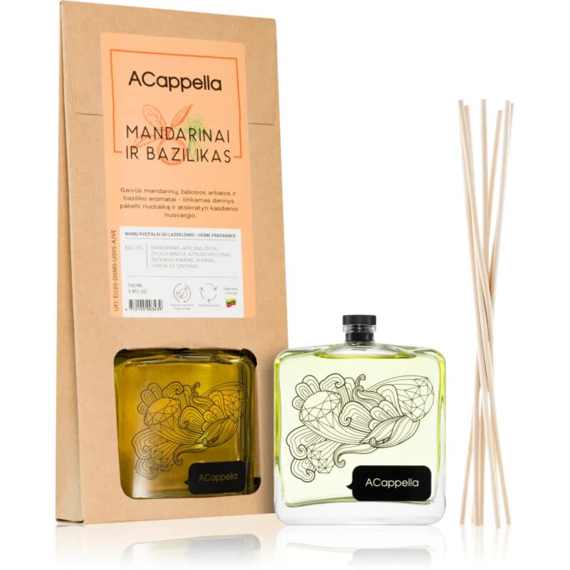 ACappella Mandarin and Basil aроматизиращ дифузер с пълнител 100 мл.