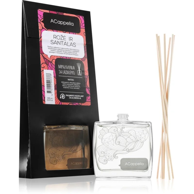 ACappella Rose and Sandalwood aроматизиращ дифузер с пълнител 100 мл.