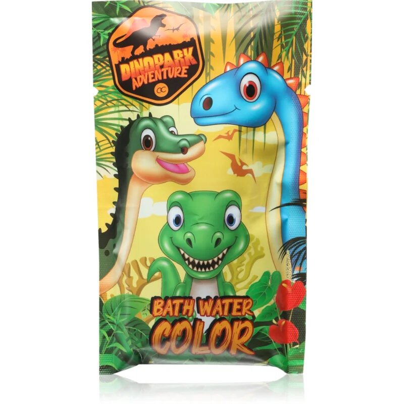 Accentra DINOPARK ADVENTURE добавка за баня с променящ се цвят за деца 80 гр.