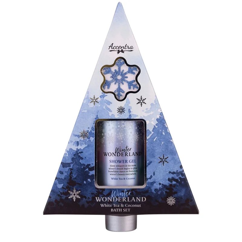 Accentra Winter Wonderland White Tea & Coconut подаръчен комплект за вана аромати White Tea & Coconut